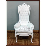 Sillón Colonial King Disponible Blanco!  Los Vasquitos !