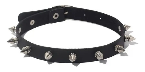 Collar Choker Picos Cuero Rock Dark Punk Kawaii Kpop Cosplay