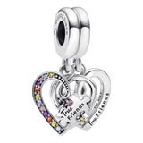 Charm Pandora Corazones De Amistad Separables Rompecabezas