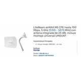 Litebeam Airmax M5 Cpe 100mbps 5ghz (5150-5875 Mhz Ant Integ