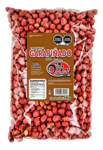 Cacahuate Garapiñado Rojo 1 Kg - Botanas D'liz