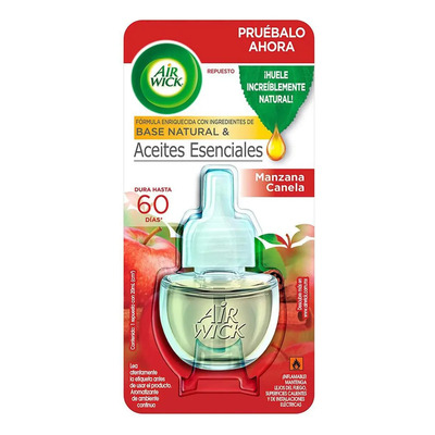Aromatizante Air Wick Repuesto Manzana Canela 20ml
