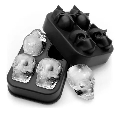 Molde Calavera En Silicona Hielo-chocolates-gelatinas 3d