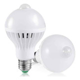 Bombillo Led 5w Sensor Movimiento Pir 110v Blanco 