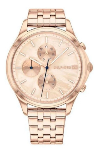 Reloj Tommy Hilfiger Th 1782120 Mujer. Ct Color De La Malla Rose Color Del Bisel Rosé Color Del Fondo Rosé