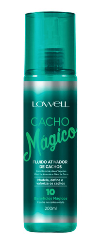 Lowell Cacho Mágico Fluido Ativador De Cachos 200ml