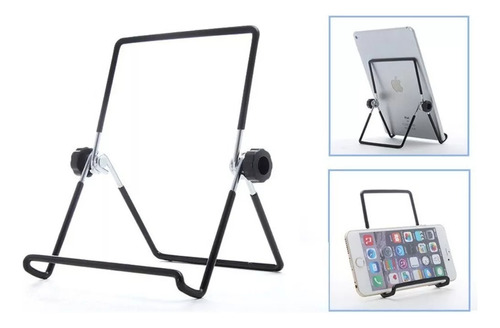 Base Porta Tablet Metálica Soporte Plegable 360°