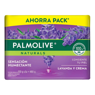 Jabón De Tocador Palmolive Naturals Lavanda Y Crema 4x120 G | MercadoLibre