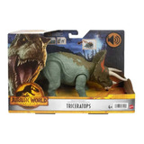 Jurassic World Dominion Ruge Ataca Triceratops Mattel Hdx40