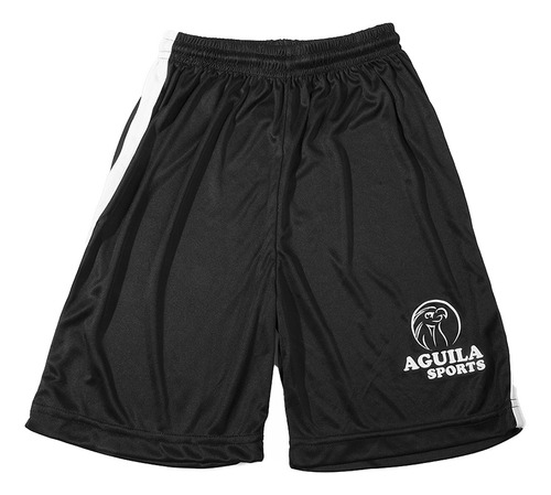 Short Aguila Sport Short Futbol Basic Kids Negro Niño