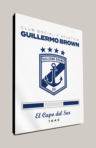 Cuadro Guillermo Brown Puerto Madryn 30x40 Cm