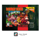 Pôster Capa Donkey Kong Country Super Nintendo 29,7x42cm