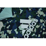 Hoodie / Sudadera adidas Camuflaje Azul Verde Talla S / Ch