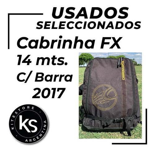 Cabrinha Fx 14 Mts C/ Barra - 2017. Kitestore