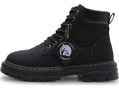 Botas Para Hombre Estilo Urbano Plataforma Antideslizante