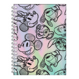 Cuaderno Disney 100 16x21 Espiralado T/dura 80 Hojas Mooving Color 2