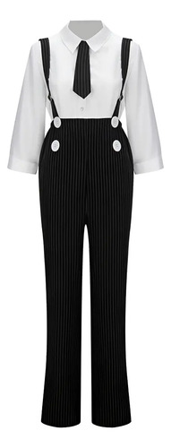 Traje De Mafioso Para Cosplay, Gángster, Navidad, Mujer