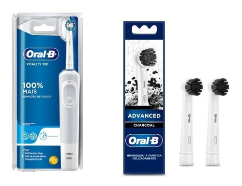 Escova Dental Eletrica Oral-b Vitality + 2 Refis Char - 110v