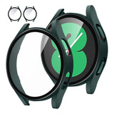 Capa Case C/ Vidro Para Galaxy Watch 4 - Verde Escuro - 40mm