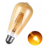 Ampolleta Led Retro Vintage Luz Calida Decoracion Filamento