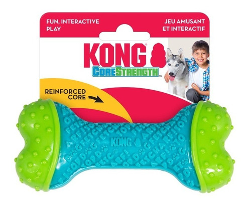 Kong Corestrength Bone S/ M Hueso Juguete Dental Con Textura