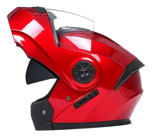 Casco Para Motociclista Seguro, Mxbdd-002, 1pza, Rojo, Dot,