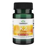 Vitamina K2 100mcg 30 Softgels Calidad Swanson