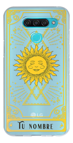 Funda Para LG Cartas Tarot Sol Astros Con Tu Nombre