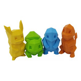 Pokemon Impresion 3d Set 4 Personajes