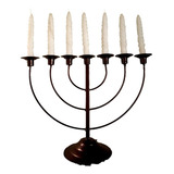 Candelabro   Menorá - 7 Brazos Menorah 