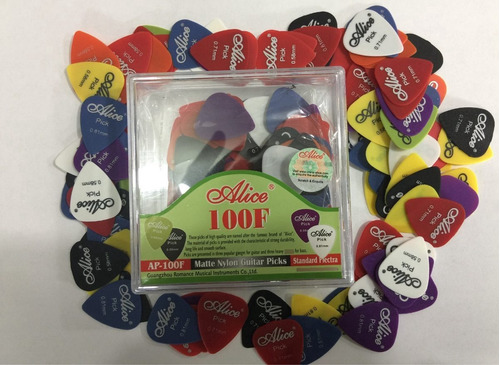 Plumillas Guitarra Alice 100pzs Bajo Accesorios Puas Picks