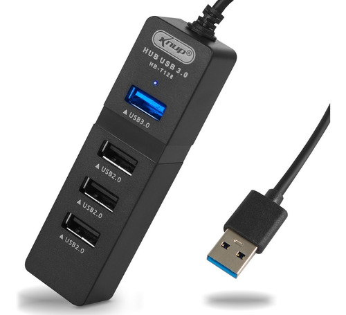 Hub Usb 3.0 2.0 Extensão 4 Portas Regua Computador Notebook