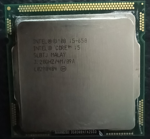 Micro Procesador Intel Core I5 650 1156 3.46 Ghz