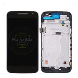 Tela Frontal Display Moto Para G4 Play  + Aro + Pelicula