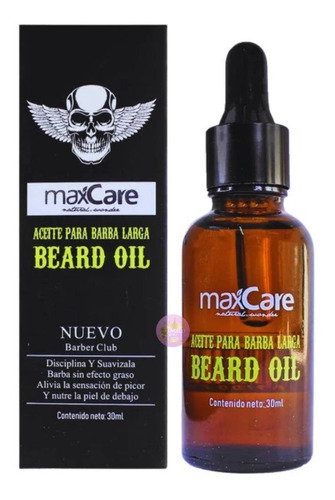 Aceite Para Barba Larga Maxcare 30ml Nutre-calma El Picor