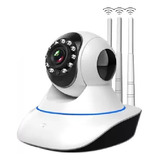 Câmera Segurança Ip 1080p 2.0 Megapixel Wifi Audio 3 Antenas