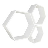  Nicho Hexagonal Mdf Quarto Infantil