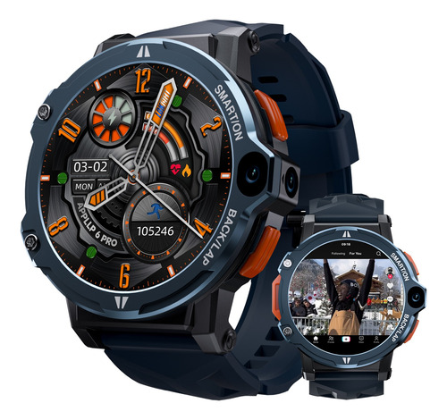 Reloj Deportivo Smart Watch 4g Android 8.1 Gps Wifi Con Dobl