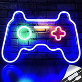 Led Game Neon Sign Gamepad Shape Led Sign Light Gamer Gift F