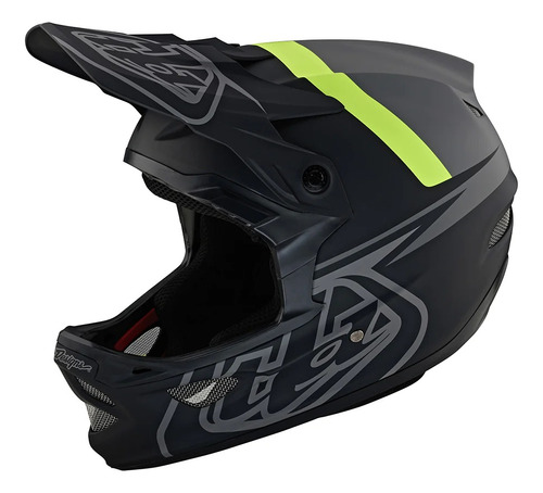 Casco Troy Lee Design D3 Bici Bmx Downhill Mtb Enduro Color Negro-gris Talla S