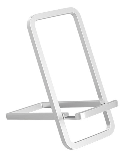 Mini Soporte Para Teléfono Celular Ángulo Ajustable Plata