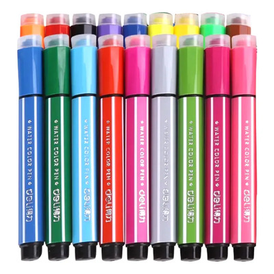 Plumones Lavables Punto Medio Con Sellos Marcador Deli 18 | MercadoLibre
