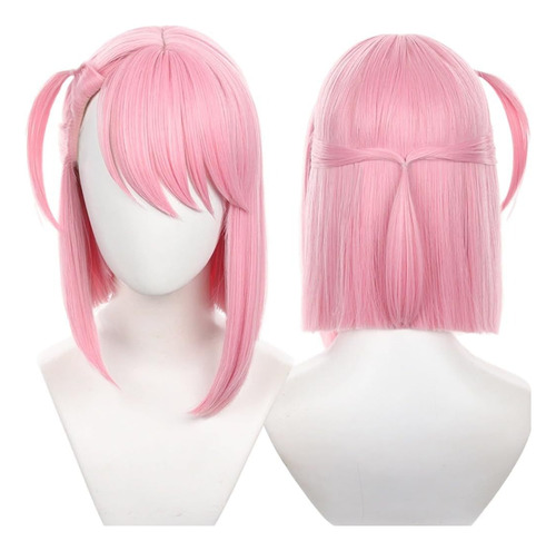 Genshin Impact Charlotte Cosplay Peluca Pelo Halloween 33cm