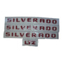 Emblema Silverado 2008-2015 Color Rojo (3 Silverado+lt) Chevrolet Colorado