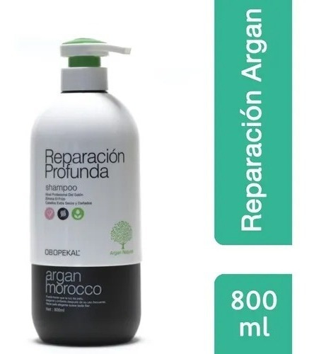 Obopekal® Shampoo Argan Reparación Para Cabello Seco 800ml
