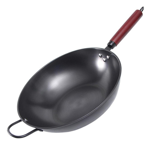 Cocina Wok Pan Utensilios De Cocina De Hierro Fundido Si [u]