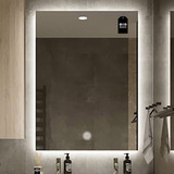 Luz Led Espejo Touch Dimmer Frío Cálido Baño Rectangular