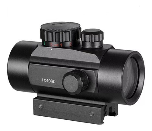 1x40 Red Dot Reflex Ajustável Sight Para Caça Ao Ar Livre