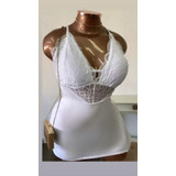 Conjunto Ano Novo Short Saia Branco + Body Renda Plus Size