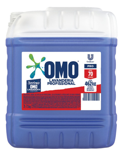 Lava Roupas Liquido Omo Lavanderia Profissional 7l